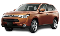 3D коврики EVA с бортами в салон на Mitsubishi Outlander III (2012-н.в.)